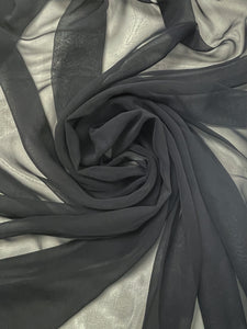 Polyester Chiffon - Black