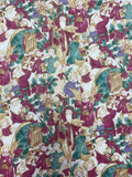 Quilting Cotton Vintage - "Woodland Winter" Victorian Christmas with Metallic Gold Accents