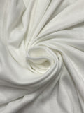 1 YD Cotton/Poly Knit - White