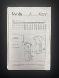 2010 Burda 6238 Sewing Pattern - Adult Knit Wrap Dresses FACTORY FOLDED