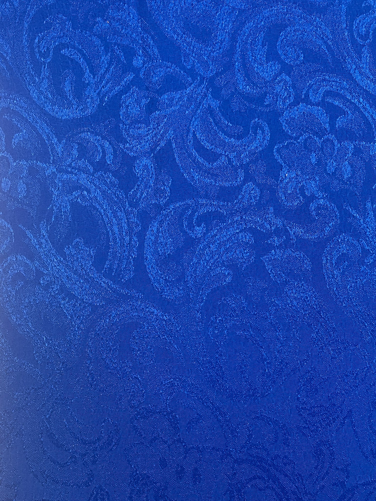 2 YD Nylon Jacquard - Royal Blue Filigree