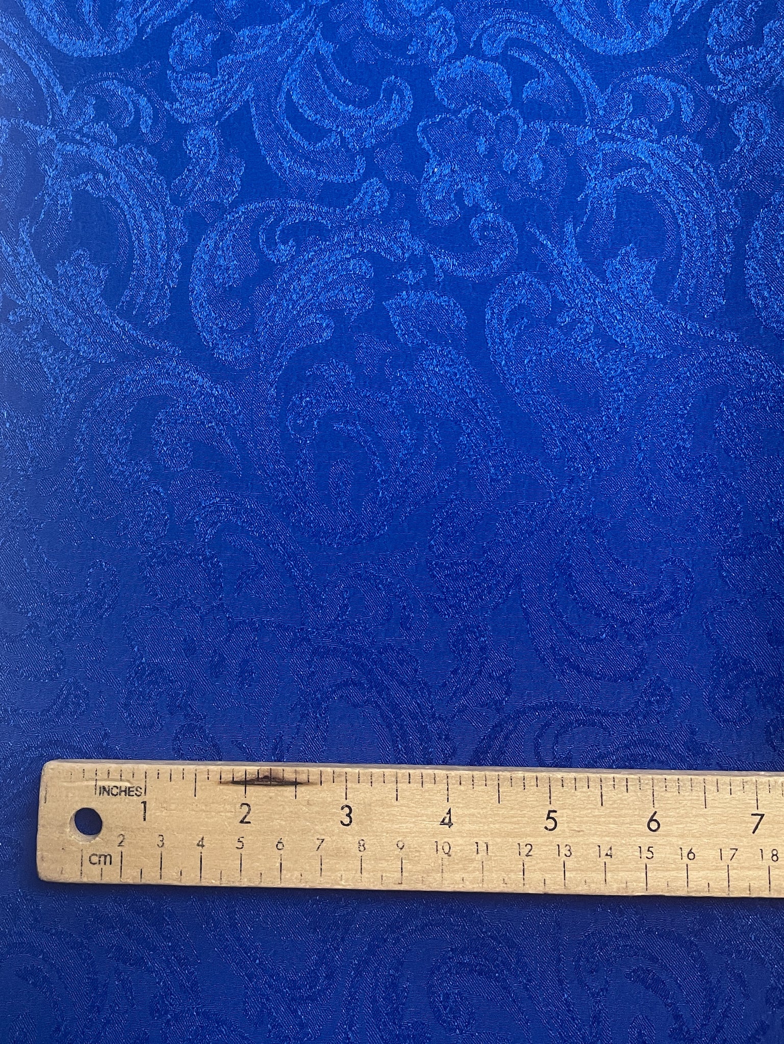 2 YD Nylon Jacquard - Royal Blue Filigree