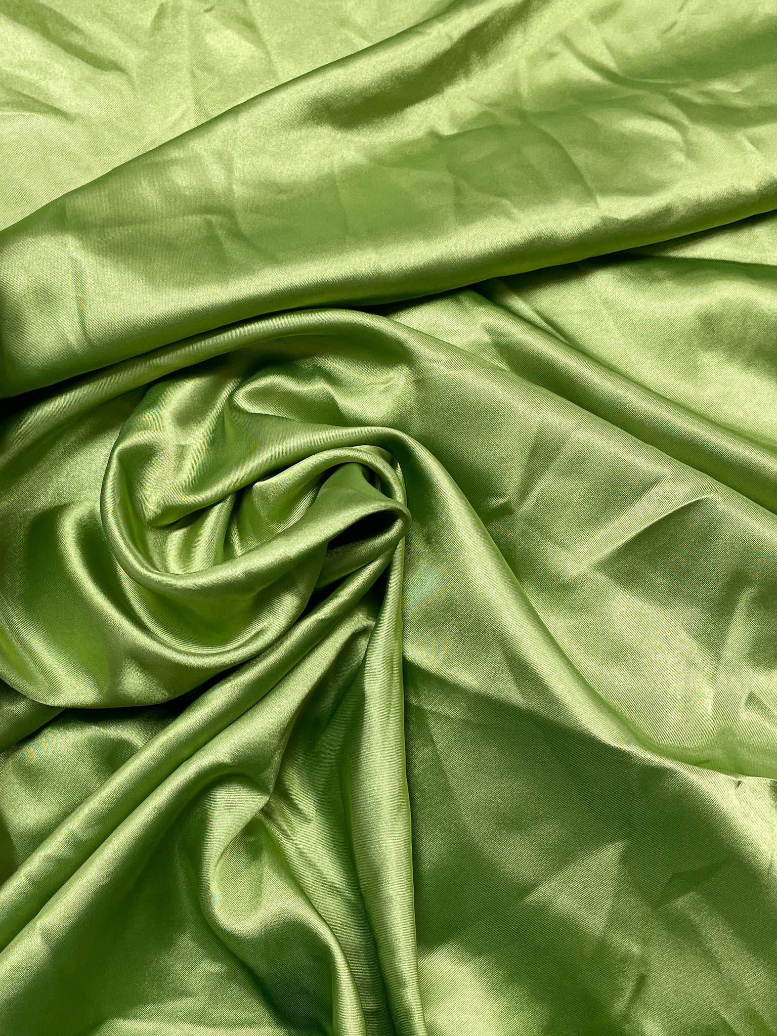 2 YD Polyester Satin - Lime Green