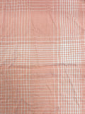 1 1/4 YD Rayon Yarn-Dyed Plaid - Orange  and White