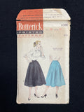 1950's Butterick 6396 Sewing Pattern - Skirt