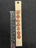 Button Plastic Set of 6 or 7 Vintage - Pearlescent Tan