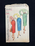 1957 Simplicity 2191 Sewing Pattern - Skirt
