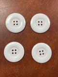 Buttons Set of 4 - White
