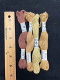 Embroidery Yarn Cotton Bundle Vintage - Beiges and Brown