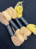 Tapestry Yarn Wool Bundle Vintage - Yellows and Beiges