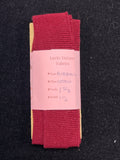 1 5/8 YD Cotton Ribbed Trim Vintage - Maroon