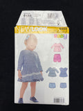 2016 New Look 6484 Sewing Pattern - Infant's Tunics, Pants and Shorts FACTORY FOLDED