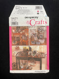 1989 Simplicity 9471 Sewing Pattern - Fabric Frames, Baskets and Boxes FACTORY FOLDED
