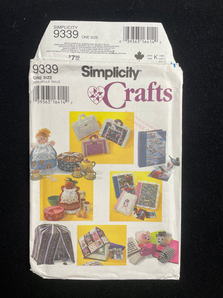 1995 Simplicity 9339 Sewing Pattern - Covers for Various Items FACTORY ...