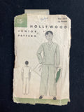 1940's Hollywood 580 Sewing Pattern - Junior's Pajamas