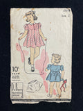 1940's Du Barry 2101B Sewing Pattern - Child's Dress and Panties