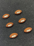 Buttons Plastic Set of 6 - Footballs