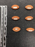Buttons Plastic Set of 6 - Footballs