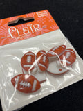 Buttons Plastic Set of 7 - Footballs