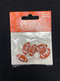 Buttons Plastic Set of 7 - Footballs