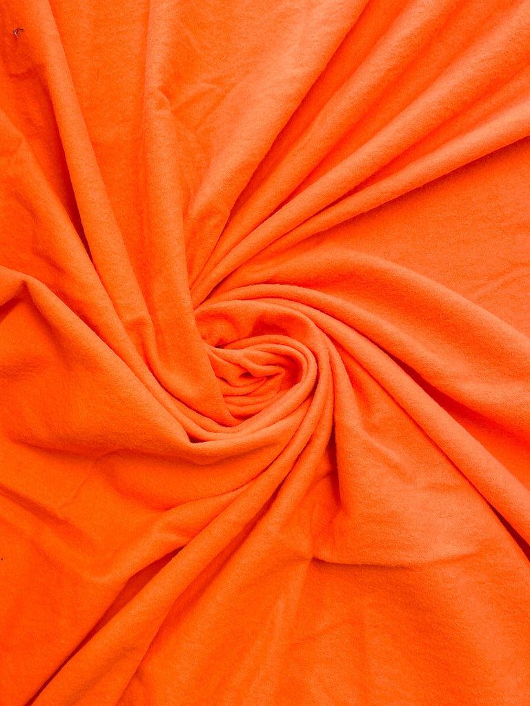 2 1/4 YD Cotton Flannel - Safety Orange