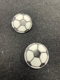 Buttons Plastic Set of 2 - Soccer Balls