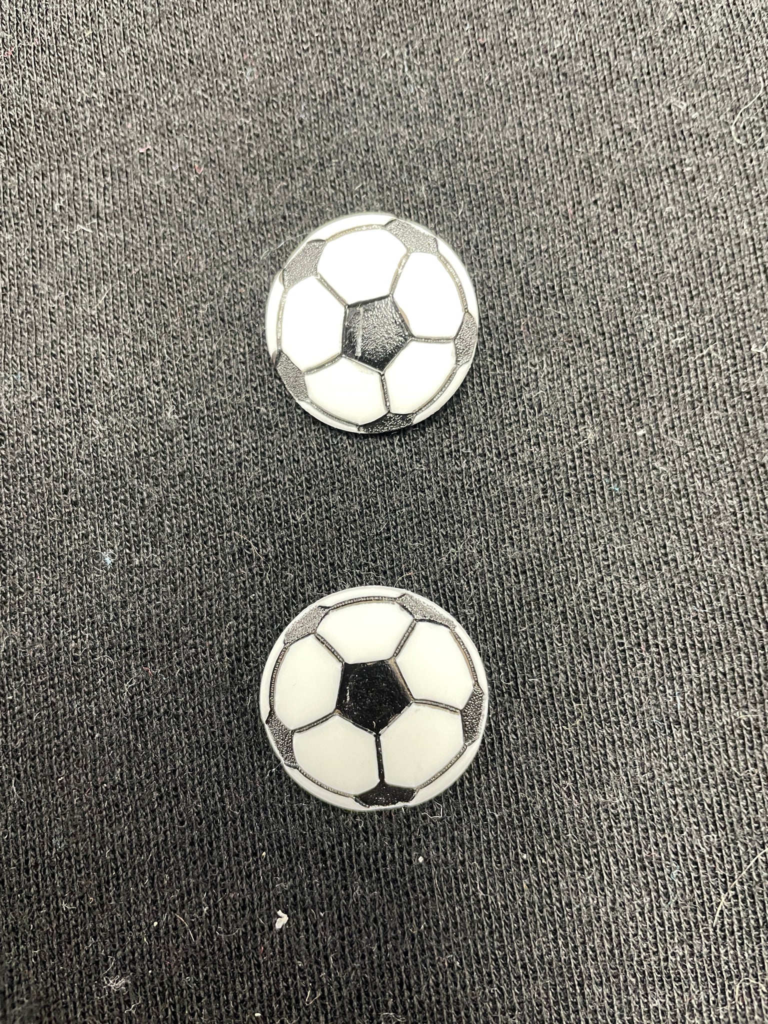 Buttons Plastic Set of 2 - Soccer Balls