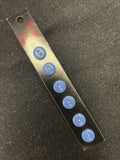 Buttons Plastic Set of 6 - Blue