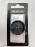 Button Plastic 1 3/16" - Black