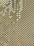 SALE 2 YD Polyester Knit Lurex with Confetti Dot - Gold