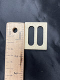 Buckle Plastic for 1" Belting - Off White with Ribbed Texture