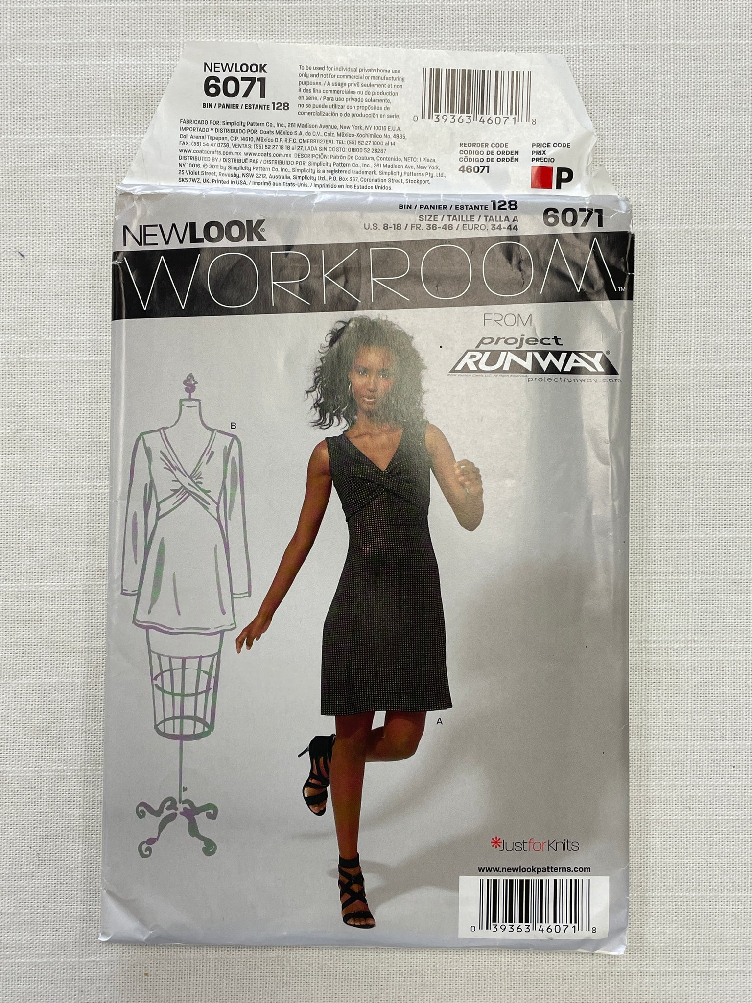 2011 New Look 6071 Sewing Pattern - Dress FACTORY FOLDED