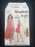 2023 Simplicity 11824 Reproduced Sewing Pattern - Adult 1970's Styled Knit Wrap Dresses FACTORY FOLDED