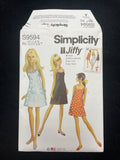 2022 Simplicity 9594 Reproduced Sewing Pattern - Adult 1960's Styled Dresses FACTORY FOLDED