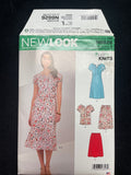 2019 New Look 6626 Sewing Pattern - Adult Top, Skirt and Dress FACTORY FOLDED