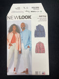 2022 New Look 6724 Sewing Pattern - Adult Shirts FACTORY FOLDED