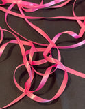 Polyester Satin Ribbon 1/4" Wide - Barbie Pink