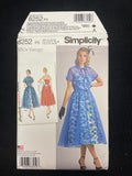 2016 Simplicity 8252 Sewing Pattern - Adult 1950's Style Dresses FACTORY FOLDED
