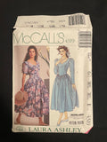 1989 McCall's 4319 Laura Ashley Sewing Pattern - Women's Dress