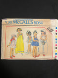 1976 McCall's 5064 Sewing Pattern - Child's Dress, Jumper, Top and Hat