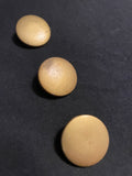 Buttons Plastic Set of 3 Vintage - Metallic Bronze