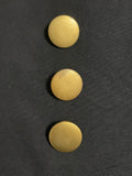 Buttons Plastic Set of 3 Vintage - Metallic Bronze