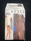 1994 Style 2446 Sewing Pattern - Adult Dresses FACTORY FOLDED