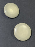 Buttons Plastic Set of 2 Vintage - Marbled Gray