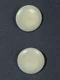Buttons Plastic Set of 2 Vintage - Marbled Gray