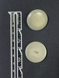 Buttons Plastic Set of 2 Vintage - Marbled Gray