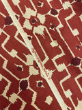 2 7/8 YD Cotton Vintage - Ecru and Terracotta