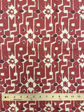 2 7/8 YD Cotton Vintage - Ecru and Terracotta