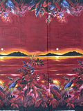 Rayon - Topical Sunset Border Prints
