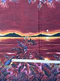 Rayon - Topical Sunset Border Prints